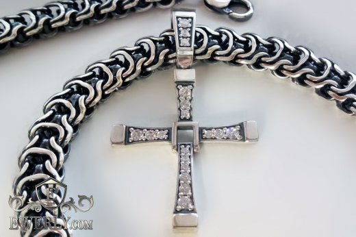 Срібний хрест Вин Дизеля з Форсажа купити. Хрест Вин Дизеля зі срібла