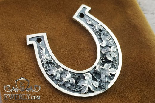 Silver pendant Horseshoe, buy a pendant made of sterling silver