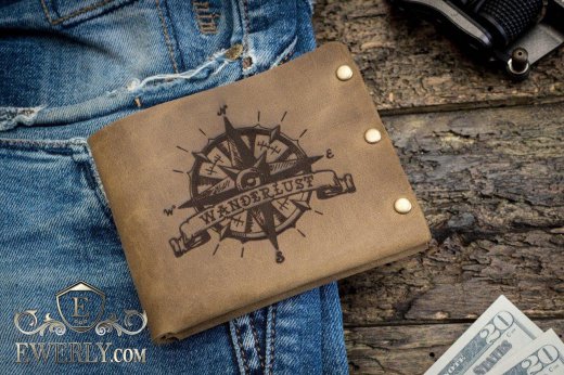 Handmade genuine leather wallet to buy 11053CH