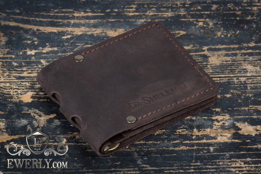 Money clip made of genuine leather to buy 11054TJ