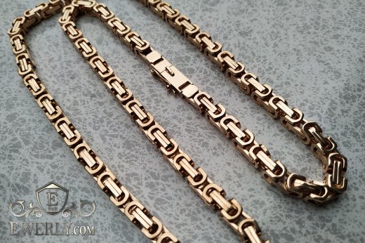 Big chain "David (gold)" of 14K gold for men to buy 112027VR