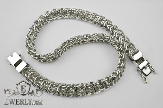 Big chain "Ramses" of sterling silver for men to buy 111000GN