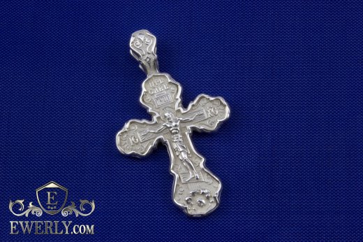 Крест православный нательный серебряный купить