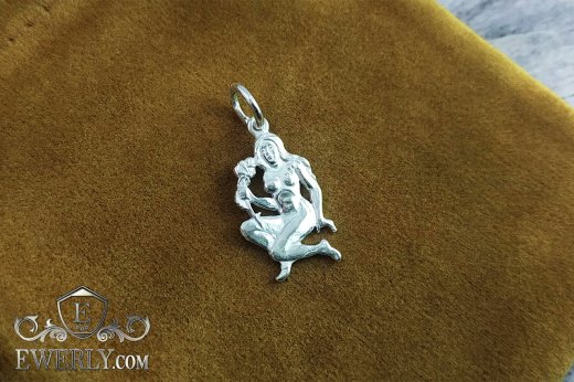 Buy pendant of the Zodiac sign "Virgo" of sterling silver