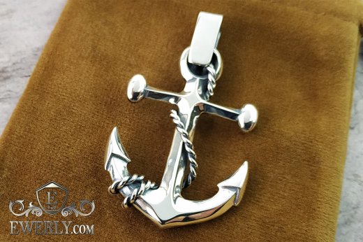 Silver pendant "Anchor". Buy pendant in the form of an anchor
