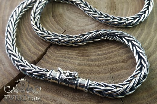 Silver chain 100 grams - weaving "Spica" of silver to buy
