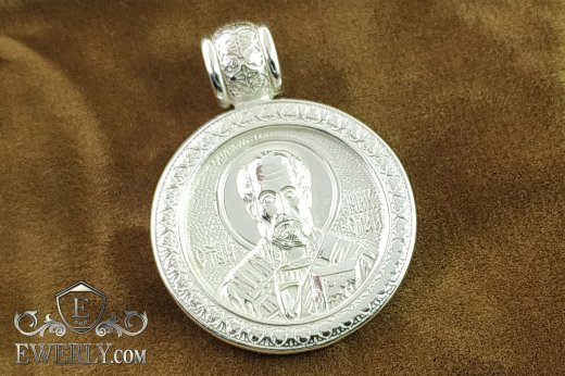 Men's pendant of  silver to buy 131035NZ