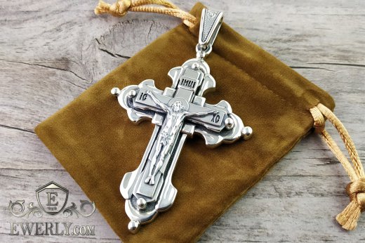 Big men's cross of sterling silver to buy 131009NA
