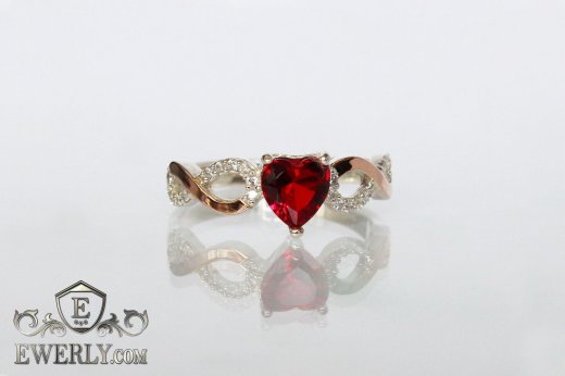 Ring of sterling silver with stones for women to buy 0036SB