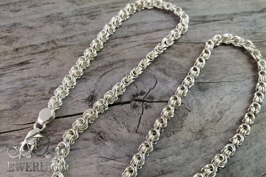 Chain "Rose" - buy weaving chain of sterling silver 111038WK