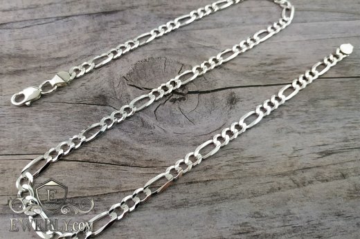 Chain "Figaro" of  silver to buy 111035NW