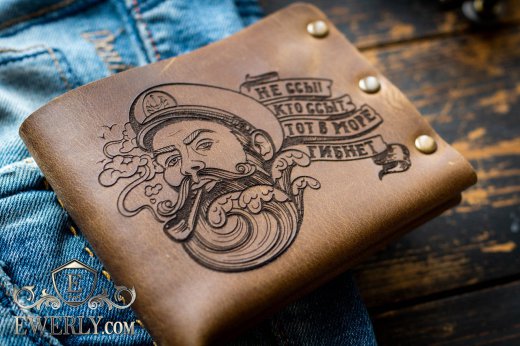 Handmade genuine leather wallet to buy 11087WK