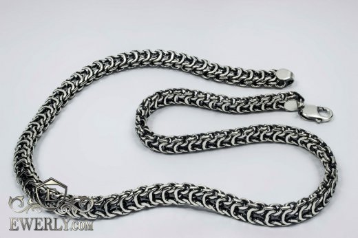 Big chain "Ramses" of sterling silver for men to buy 111000ZO