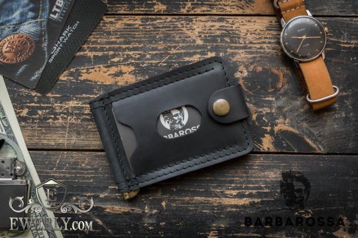 Money clip made of genuine leather to buy 11043DW