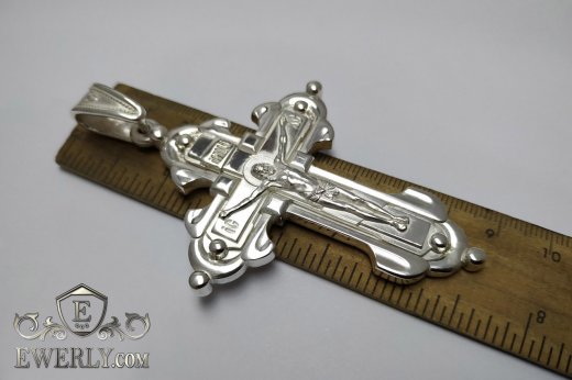 Big cross of sterling silver for men to buy 131009RT