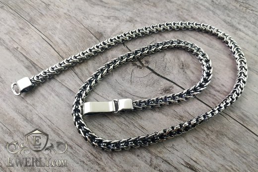 Chain "Phantom (Ramses and Double stream)" of sterling silver to buy 111031ZK