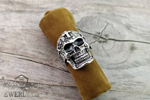 Men's ring of sterling silver with a skull to buy 141008XC