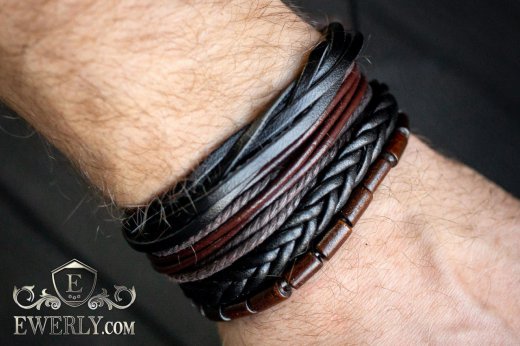 Leather bracelet to buy 124017KY