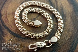 Gold bracelet "Bismarck", фото